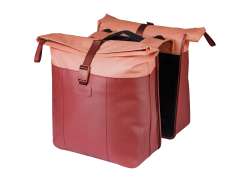 Basil Vive Double Pannier MIK 28-35L - Bordeaux/Pink