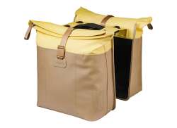 Basil Vive Kaksois Laukku MIK 28-35L - Hiekka/Keltainen