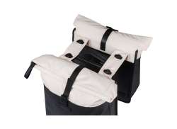 Basil Vive Podwójne Sakwa MIK 28-35L - Bialy/Czarny