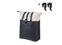 Basil Vive Shopper Fietstas MIK Hooks 15-20L - Wit/Zwart