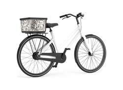 Basky 2.0 Picasso Cykelkorg 26.5L - Svart/Vit