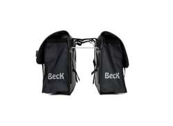 Beck 벨크로 더블 패니어 42L - 블랙/레드