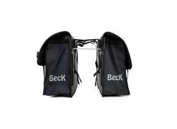 Beck Classic 双 驮包 46L - 黑色/豹纹/白色