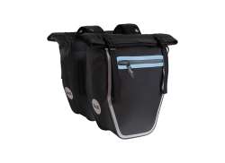 Beck Flo Double Pannier - Black/Aqua