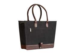 Beck Natural Shopper Enkele Fietstas 15L - Zwart