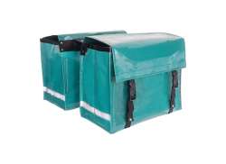 Beck Nostalgic Dubbele Fietstas 46L - Groen