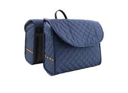 Beck Quilt Doppel- Fahrradtasche 36L 36x16x30cm - Blau