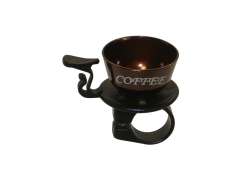 Bell Coffeecup Bicycle Bell Aluminum - Brown