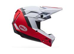 Bell フル-10 Mips ヘルメット レベル セット ホワイト/レッド - 2XL 61-63 cm