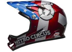 Bell Sanction Full-Face Helm Nitro Circus Silber - S 52-54cm