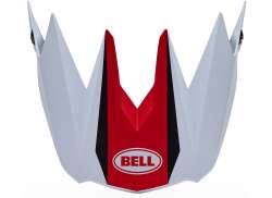 Bell Visor tbv Full-10 Mips Wit/Rood - One Size
