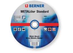 Berner Amolado Disco Metal Plano 115-1.0 mm - Azul/Blanco