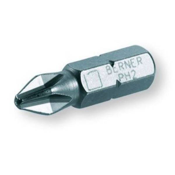 Berner Bit PH-2 25mm 1/4" - Silver