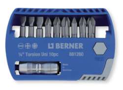 Berner Bits Selector Set 1/4\" 10-Teilig - Grau