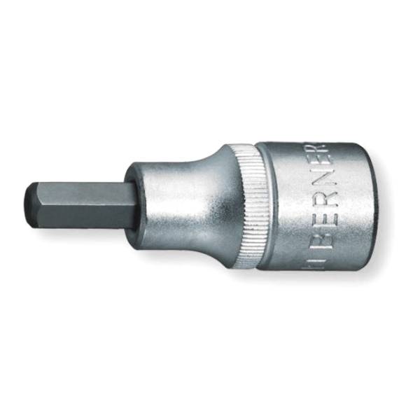 Berner Inbusdop 12mm 1/2 - Zilver