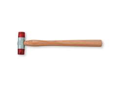 Berner 塑料 锤子 Ø32mm - 木制/红色
