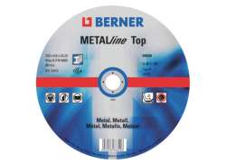 Berner Top メタル Line 研磨ディスク 115x6.0x22.2mm - ブルー