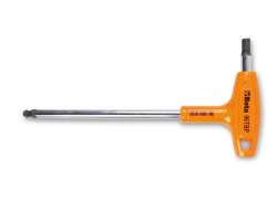 Beta Allen Key T Grip Kogelkop 4mm - Silver/Orange