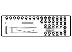 Beta Easy Micro Screwdriver 36-Parts - Orange