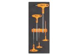 Beta Inbussleutelset 5-Delig Incl. Inlay - Oranje