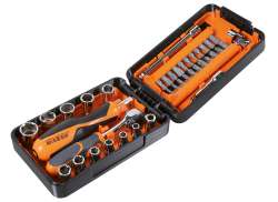 Beta Tools Sada Čepiček 1/4" 39-Souč&aacute;stky - Oranžov&aacute;