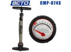 Beto Bicycle Pump Pressure Gauge Dv/Sv/Pv - Silver/Black