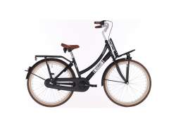 BFN Cargo Load Kinderfiets Meisjes 24\" Remnaaf 3V - Zwart