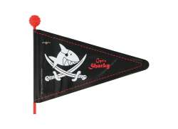 Bicicletă Fashion Steag De Siguranță Capt&#039;n Sharky 2-Piese 175cm