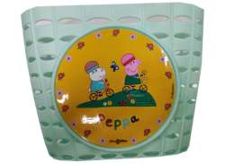 Bike Fashion Kinder Fahrradkorb Peppa Pig - Gr&#252;n/Gelb