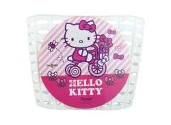 Bike Fashion Kinder Fietsmand Hello Kitty Wit Plastic
