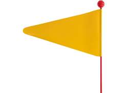 Bike Fashion Optima Bandeira De Seguran&ccedil;a 175cm 2-Pe&ccedil;as - Amarelo