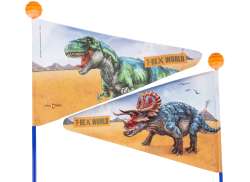Bike Fashion Säkerhetsflagga 175cm 2-Delar - T-Rex World
