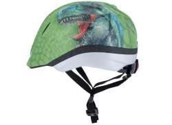 Bike Fashion T-Rex World Crianças Capacete De Ciclismo Verde - XS 44-49cm