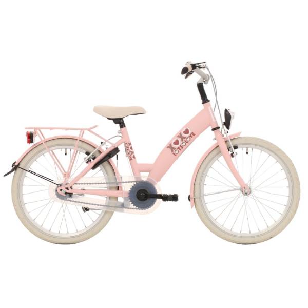 lelijk Naschrift Aanbod Bike Fun Meisjesfiets 20" Lots of Love Remnaaf - Roze kopen bij HBS