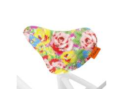 BikeCap Sella Copertura Stitchy Flowers - Multicolor