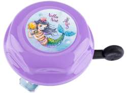 BikeFashion Campainha Infantil Ø22,2 mm Nella Nixe - Púrpura/Azul