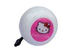 BikeFashion Childrens Bell &#216;80mm Hello Kitty - White/Pink