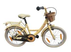 BikeFun Girly Bicicletă Pentru Fete 18&quot; Butuc De Fr&acirc;nă Incl. Coș - Auriu