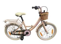 BikeFun Girly Bicicletă Pentru Fete 18&quot; Butuc De Fr&acirc;nă Incl. Coș - Roz