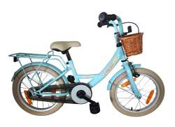 BikeFun Girly Jentesykkel 16&quot; Bremsenav Inkl.. Kurv - Bl&aring;