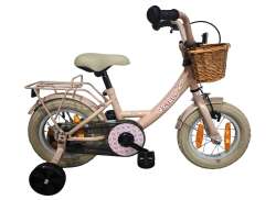 BikeFun Girly Rower Dziewczecy 12&quot; Piasta Z Hamulcem W Tym. Koszyk - R&oacute;zowy