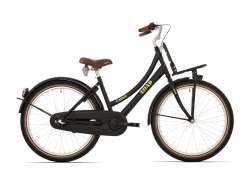 BikeFun ロード 女児用自転車 24" 3速 ブレーキ ハブ - マット ブラック