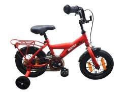 BikeFun 推动 男童自行车 12&quot; 刹车花鼓 - 红色