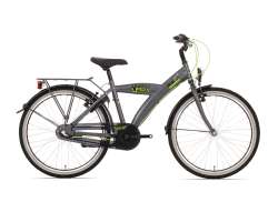 BikeFun Urban Bicicleta De Ni&ntilde;o 24&quot; 3V V-Freno - Titanio