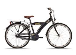 BikeFun Urban Bicicletă Pentru Băieți 24&quot; 3V V-Fr&acirc;nă - Negru