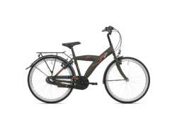 BikeFun Urban Guttesykkel 24&quot; Nexus 3S - Matt Eleganse Gr&oslash;nn