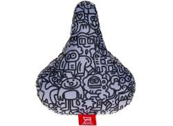 BikeNL Husă Șa Universal Impermeabil - Doodle
