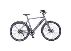 Bikkel Centro E-Bike Miehet 59cm 1V Belt Levy 504Wh - Harmaa