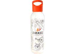 Bikkel Water Bottle Plastic  - Transparent/Orange