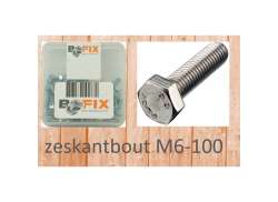 Bofix Parafuso M6 100mm - Prata (12)